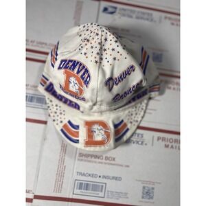 Vintage 80s‎ NWOT Denver Broncos AJD Pill Box Football Hat Cap NFL Football 90s